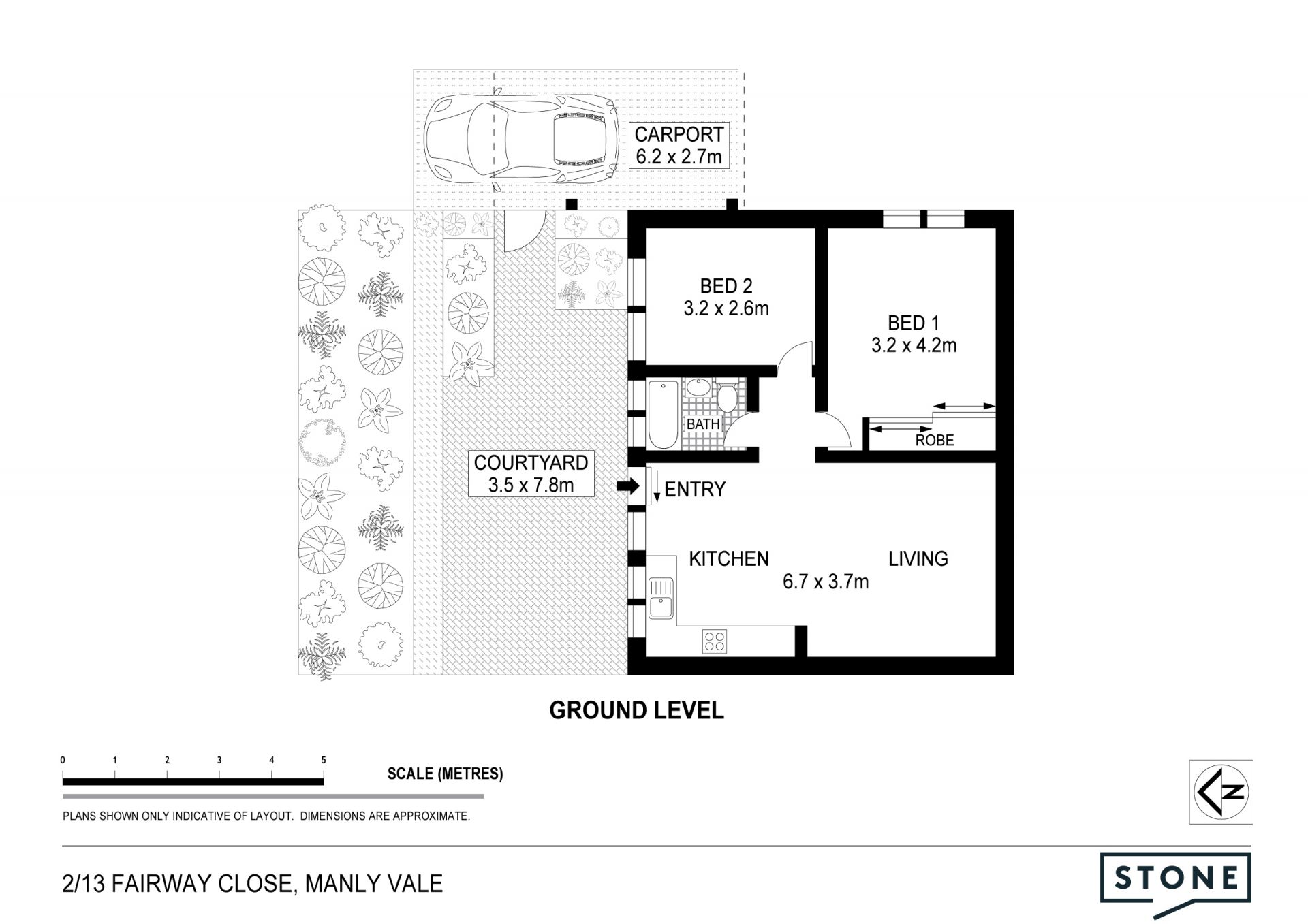 Quiet courtyard garden apartment in pet-friendly complex