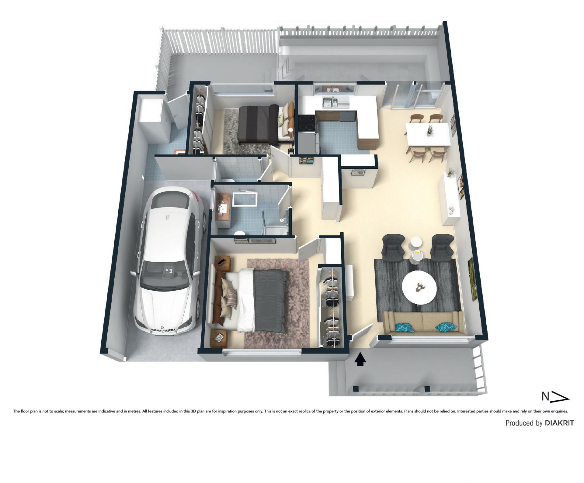 Stylish courtyard villa for easycare living