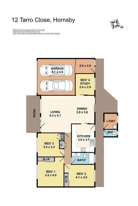 Renovated single-level brick veneer home