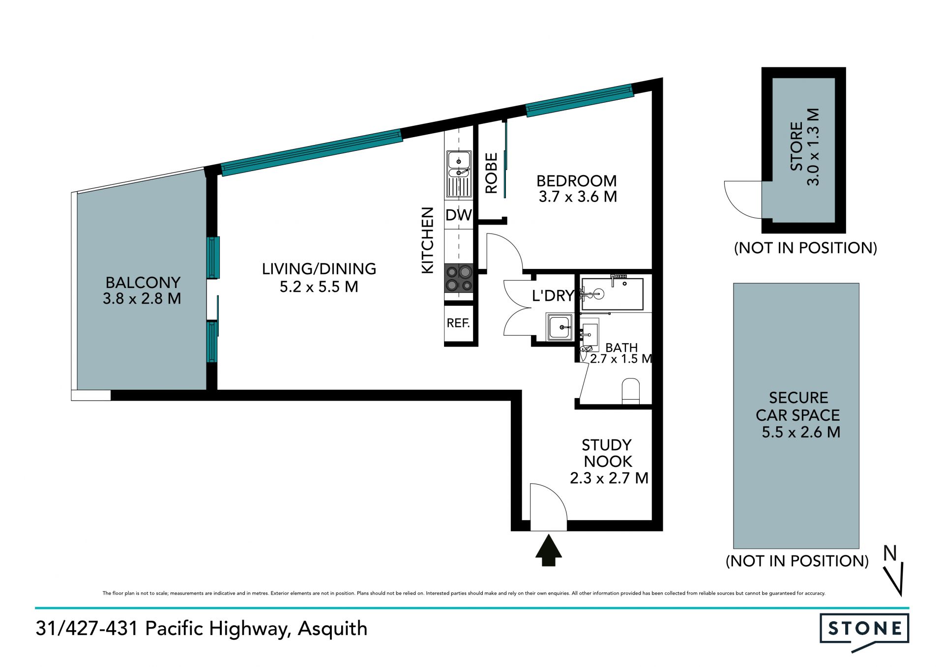 Top floor designer luxury apartment