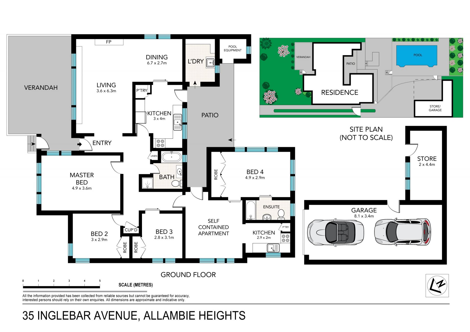 Occupying 866sqm on high side of a quiet street
