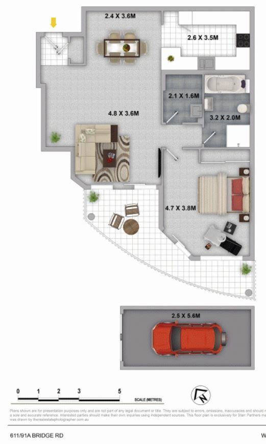 Large Resort Style One Bedroom Apartment