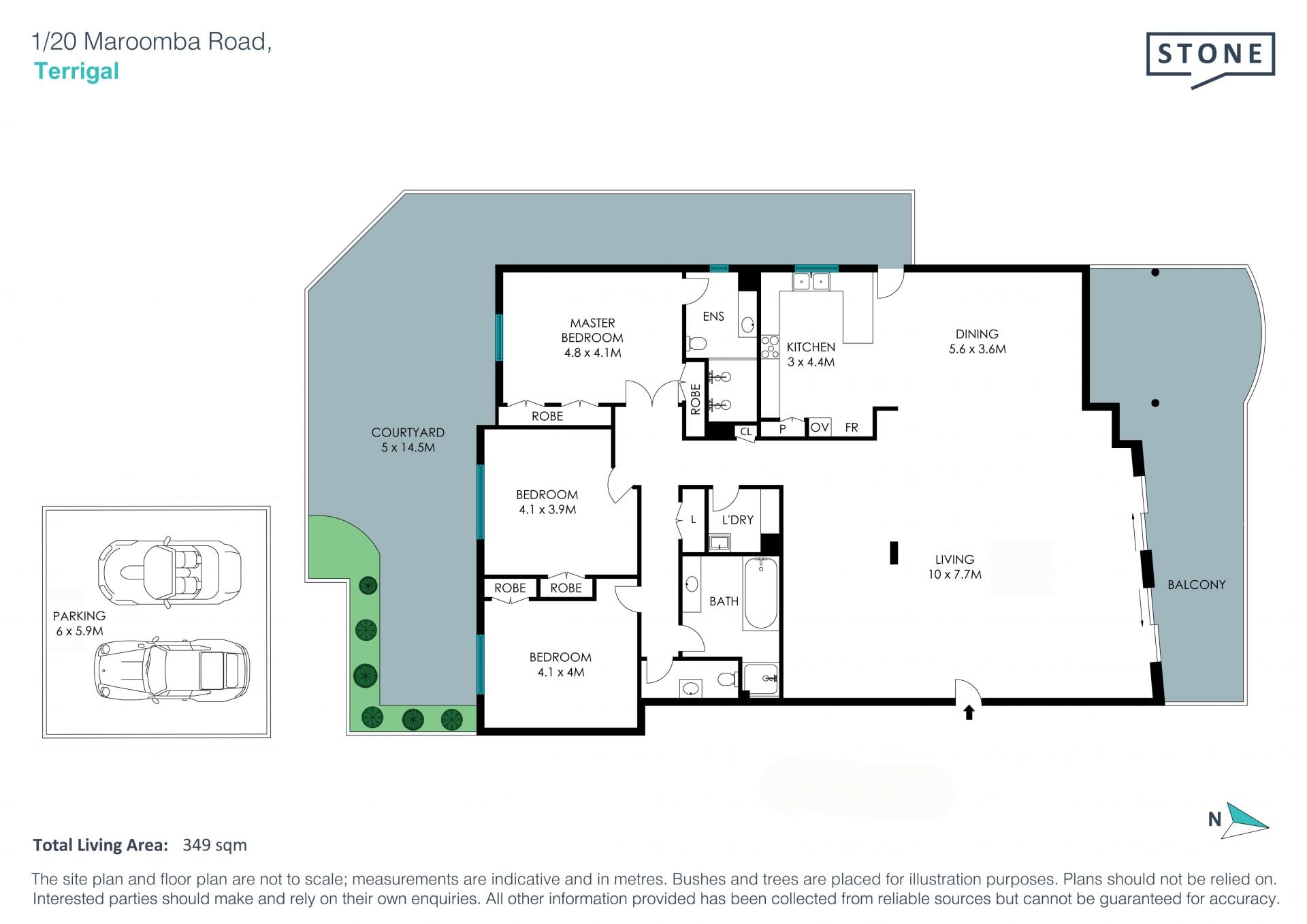 Grand Beachside Apartment in Boutique Complex of 4