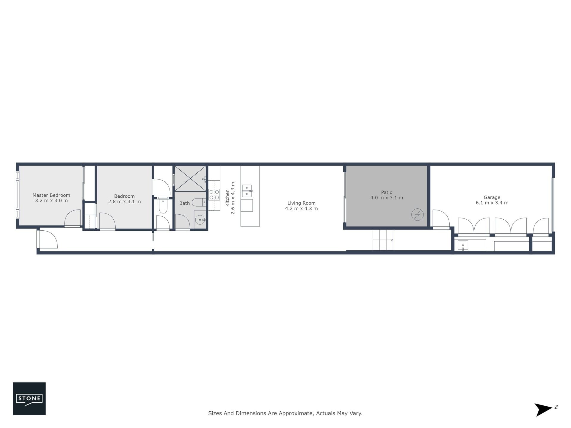 Executive two bedroom home