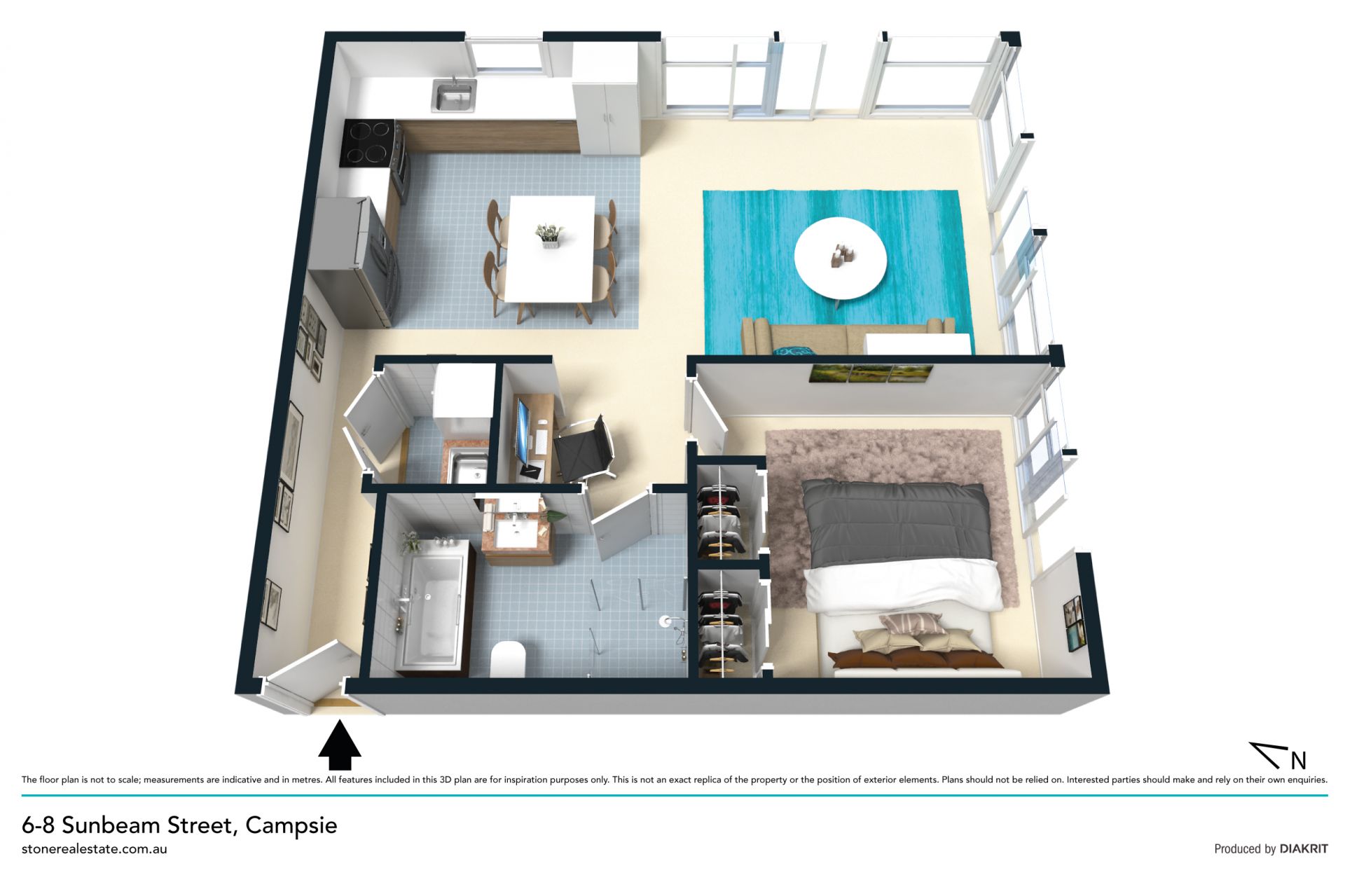 One of a kind spacious and sun drenched courtyard apartment