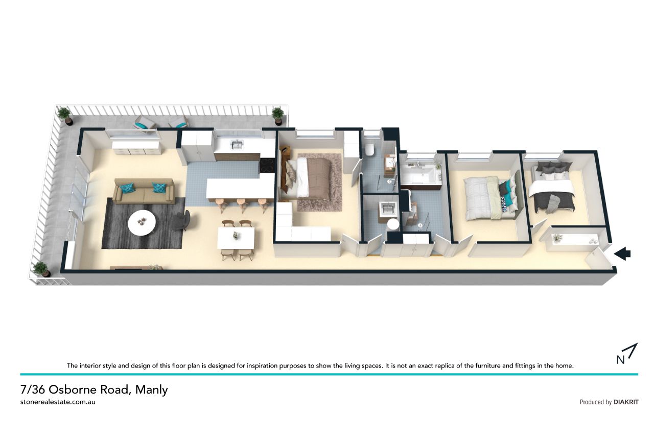 Spacious harbour view apartment