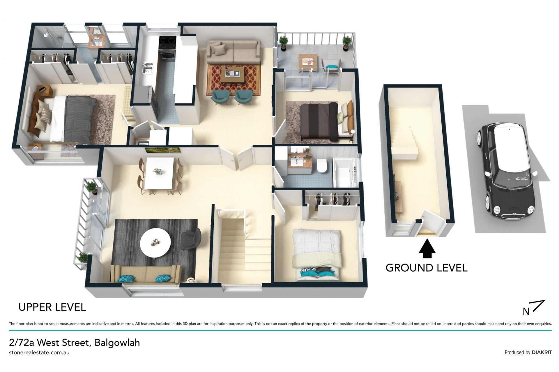 Private 140sqm home with beautiful northerly outlook