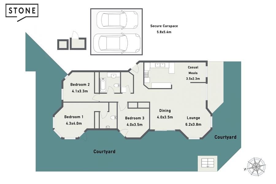 Oversized Rare Downsizer Minutes to the Village