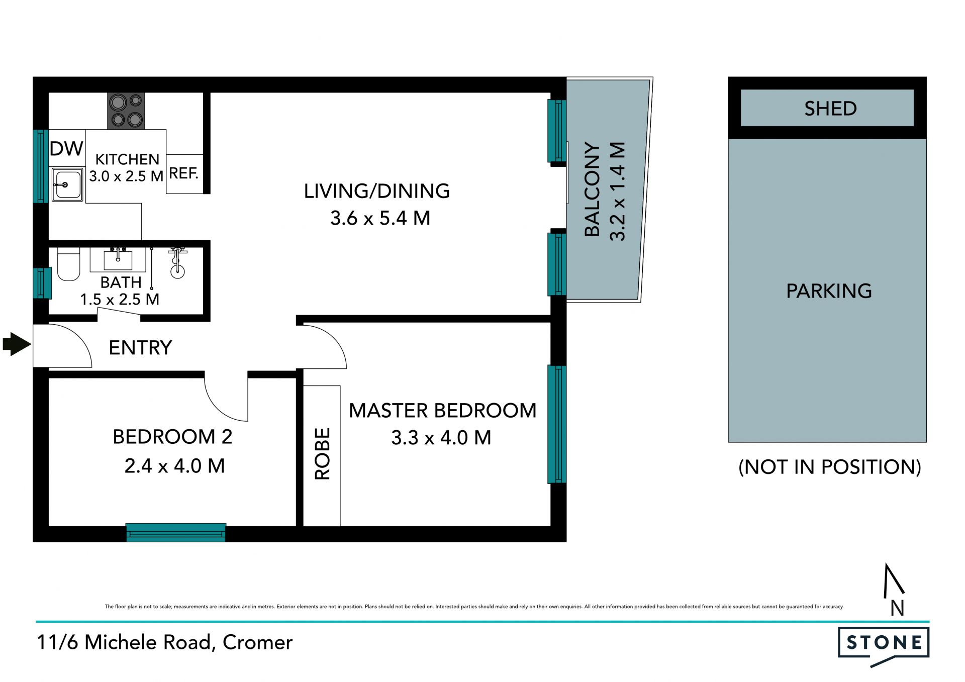 Pet friendly, private and bright top floor apartment in quiet cul-de-sac