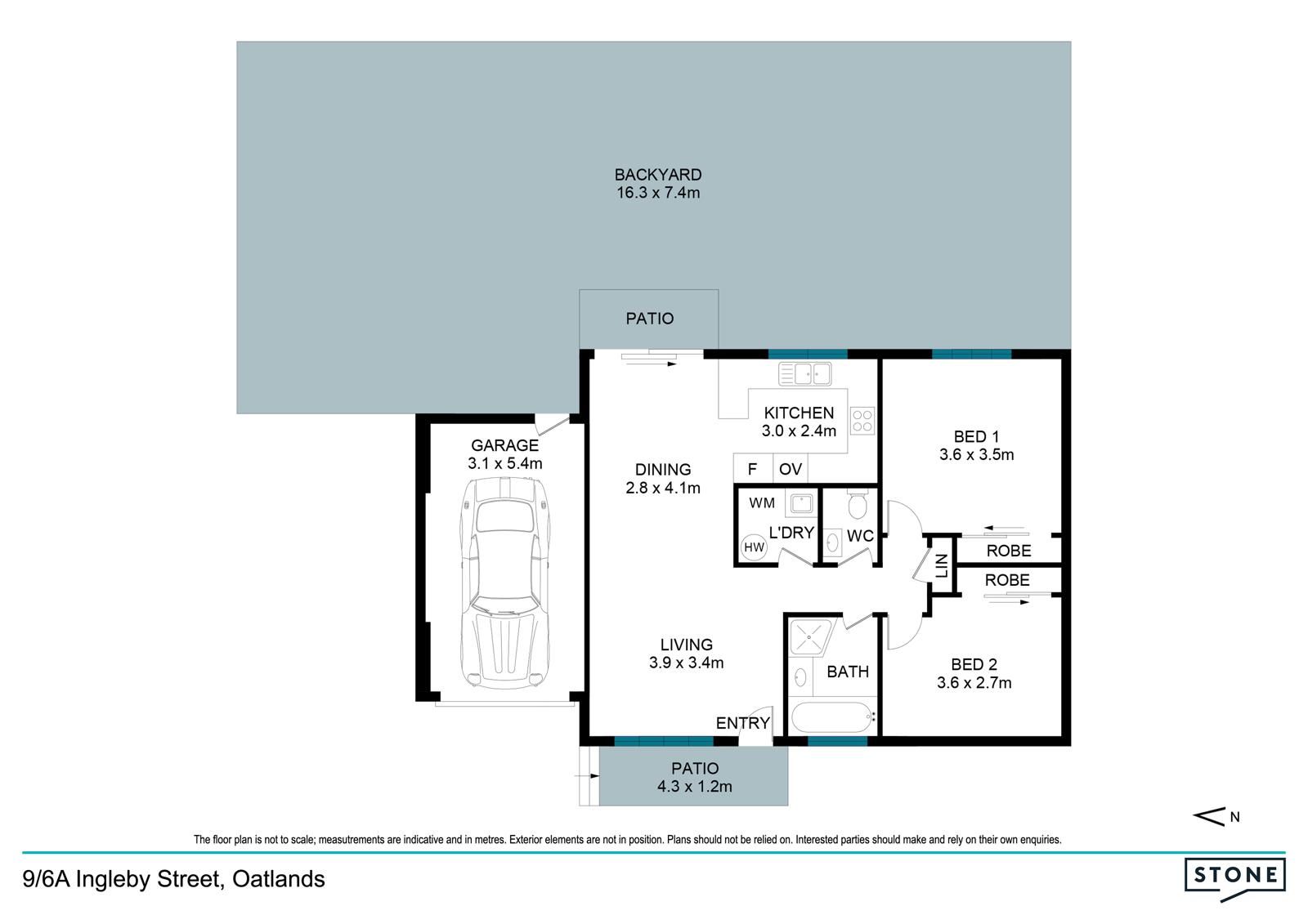 VILLA STYLE UNIT WITH HUGE COURTYARD