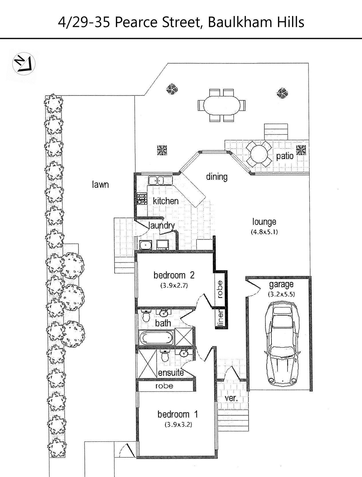Freshly painted 2 Bedroom Villa!
