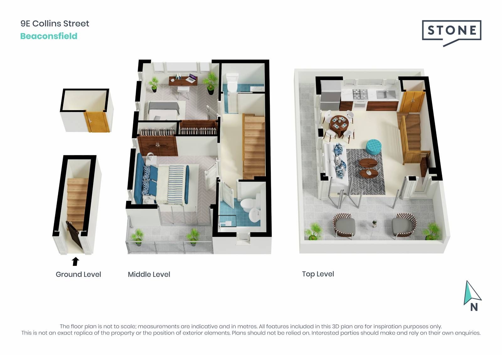 Generous modern apartment in convenient location