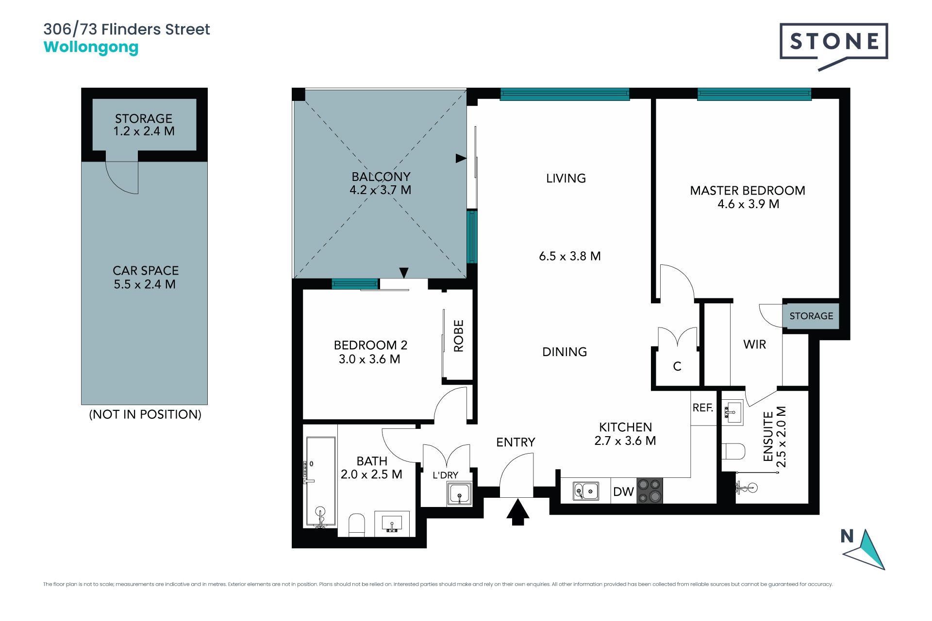 Spacious modern apartment a stroll from harbour & shopping