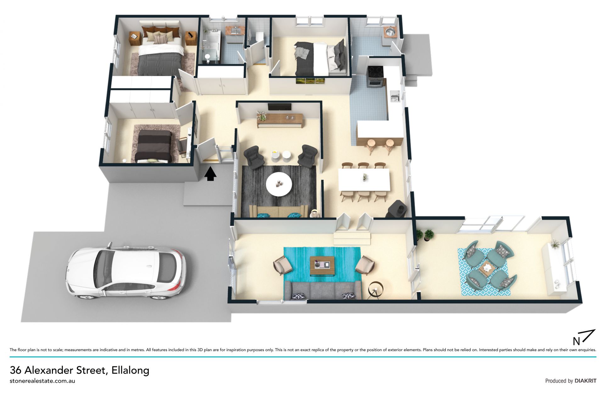 Family home in village location