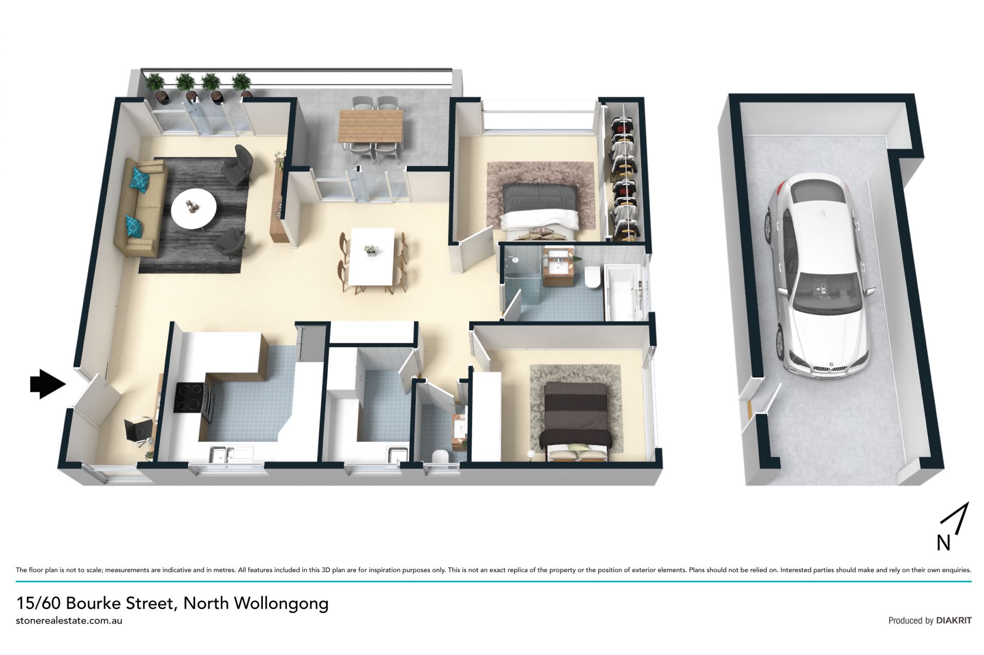 Spacious and modern living moments to the beach