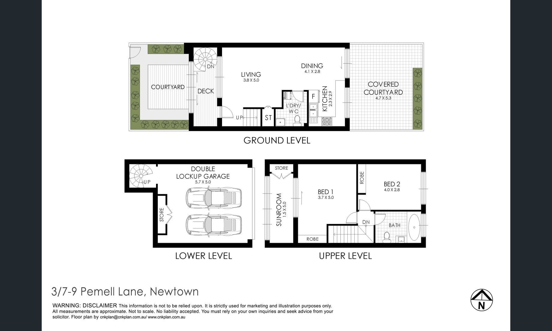 Modern Town Home with Double Garage