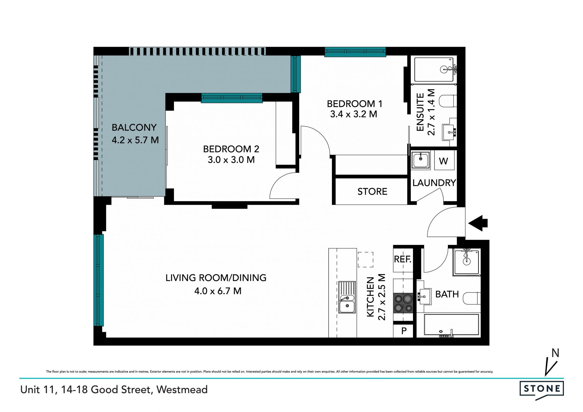 Brand new, first floor apartment