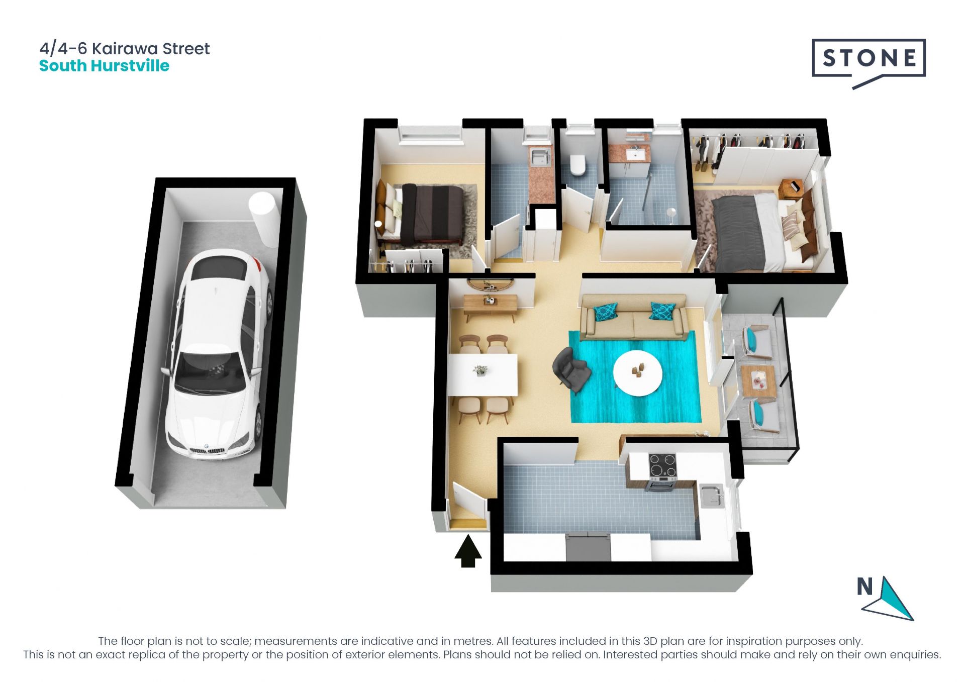 Chic renovated ground floor apartment in a prime location