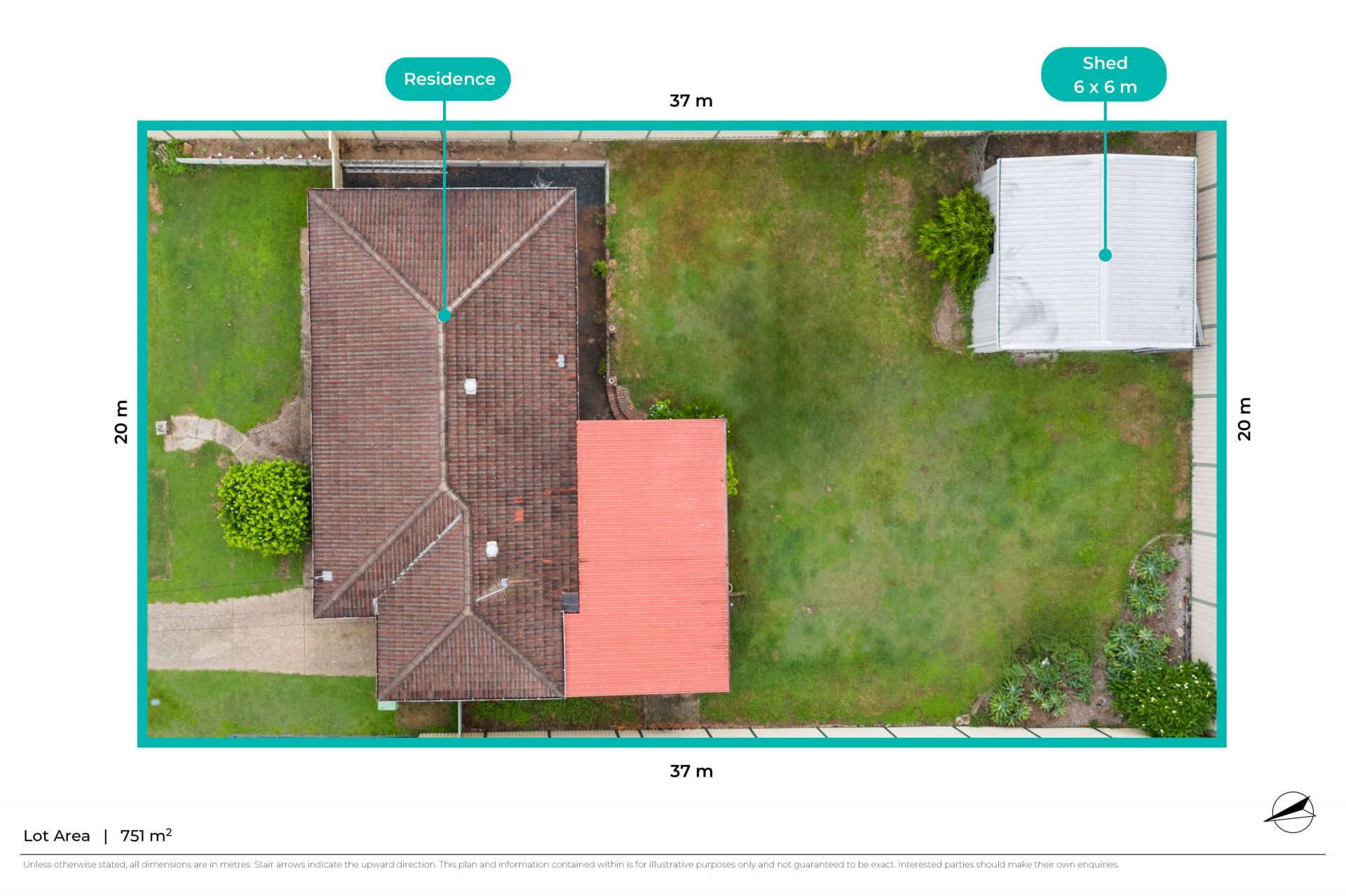 LOCATION PLUS SHED ON 751M2