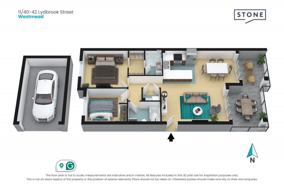 2 bedder with a rent return of $640 per week