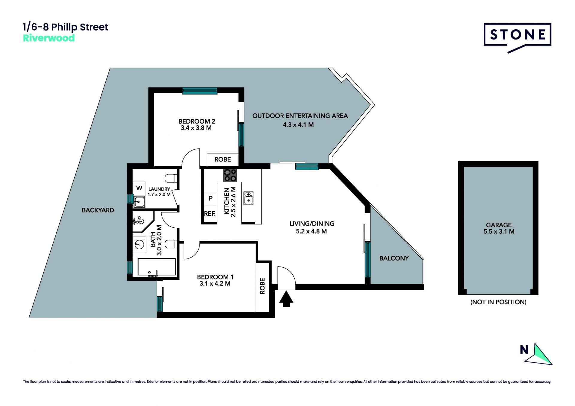 Courtyard apartment with a generous 194sqm on title