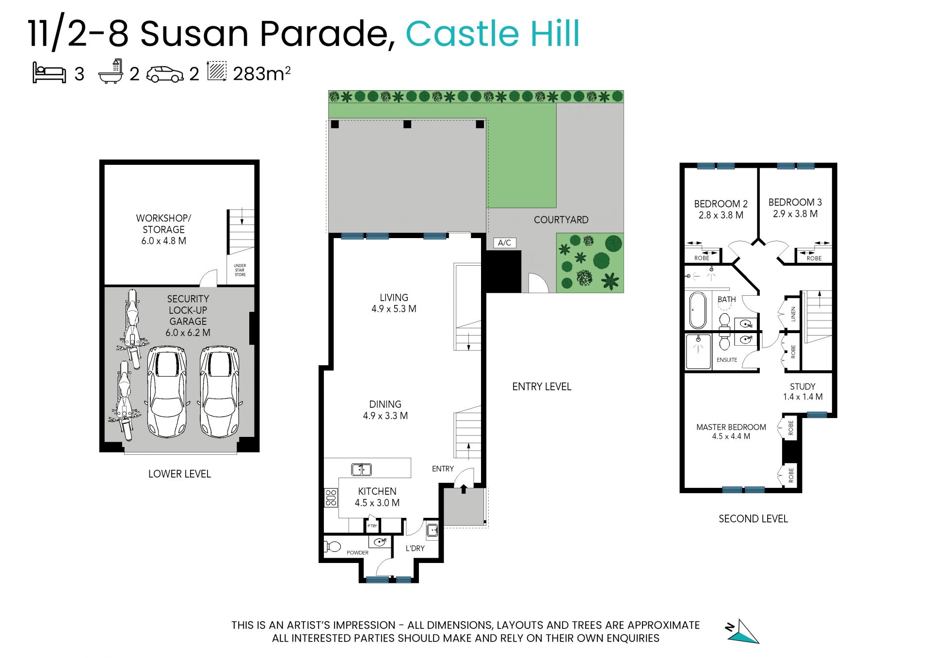 SOLD At AUCTION - NEW COMPLEX RECORD, Generous Townhouse, walk to metro, shops and schools.