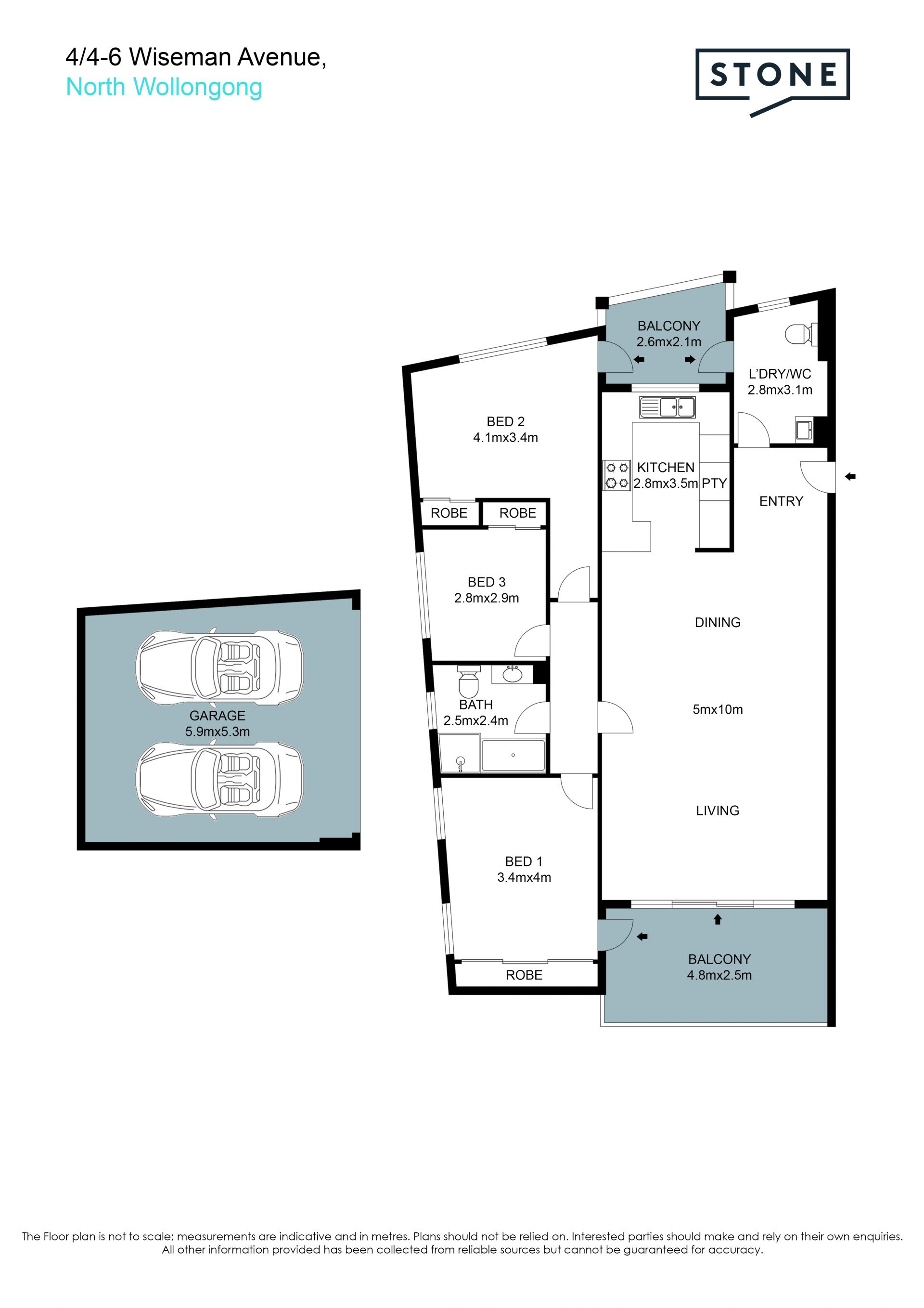Generous north facing apartment