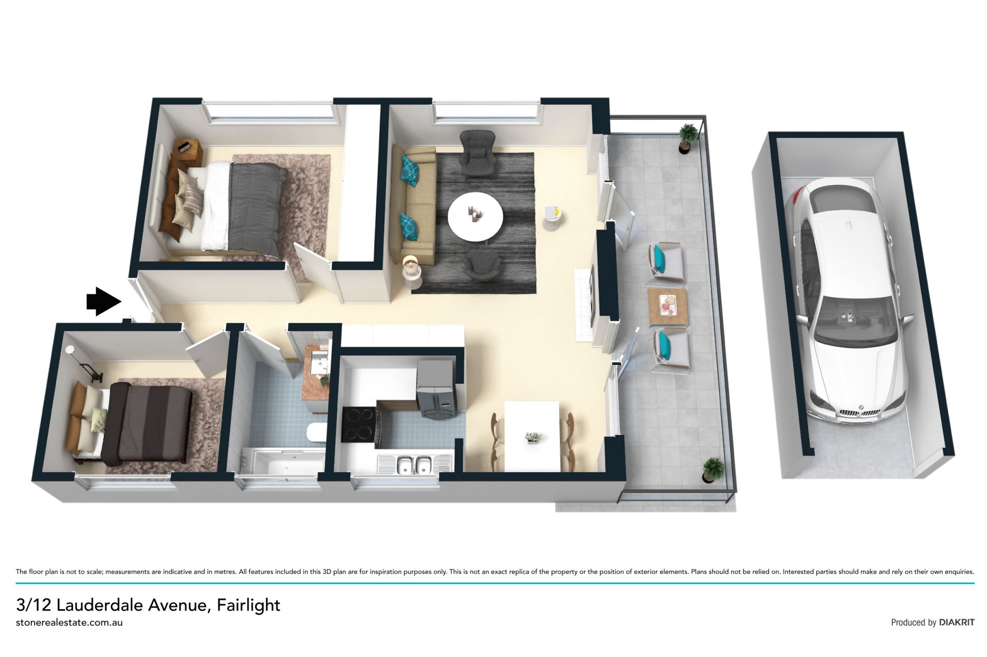 Harbourside lifestyle apartment with water views