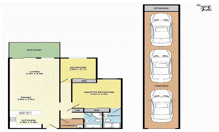 Two bedroom apartment in the heart of Castle Hill