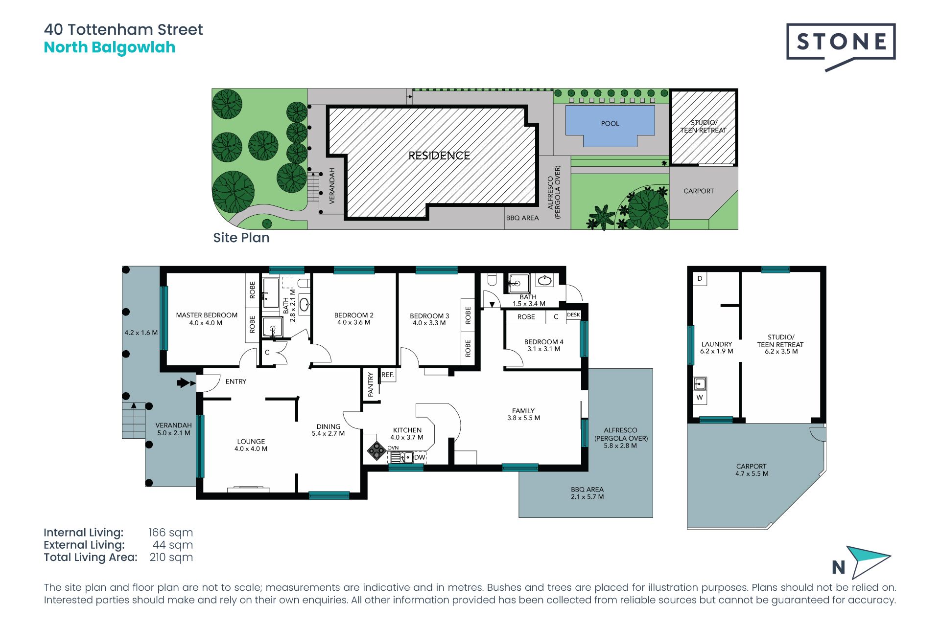North facing home backing onto reserve
