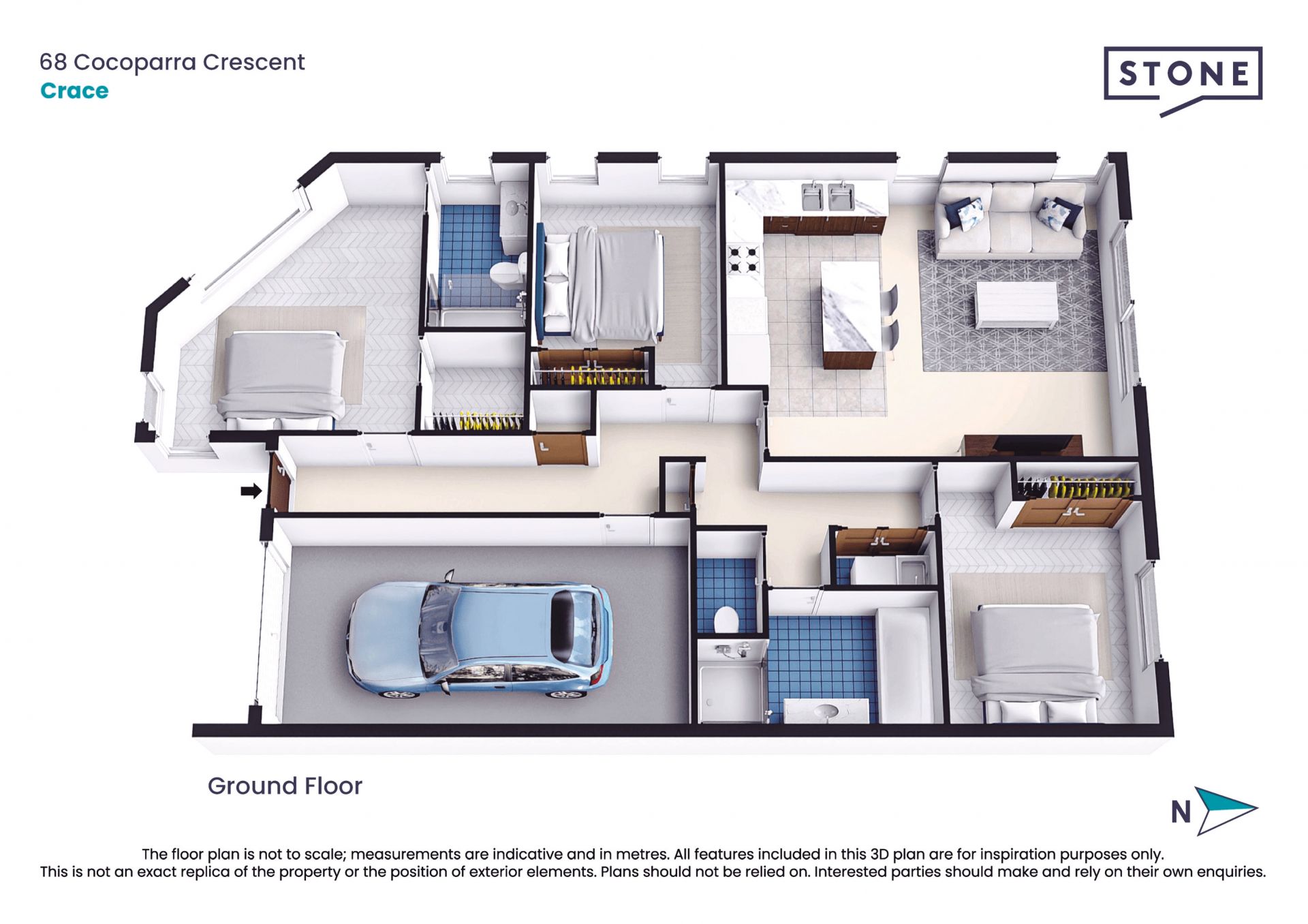 Set in Sought-After Crace, Central and Connected