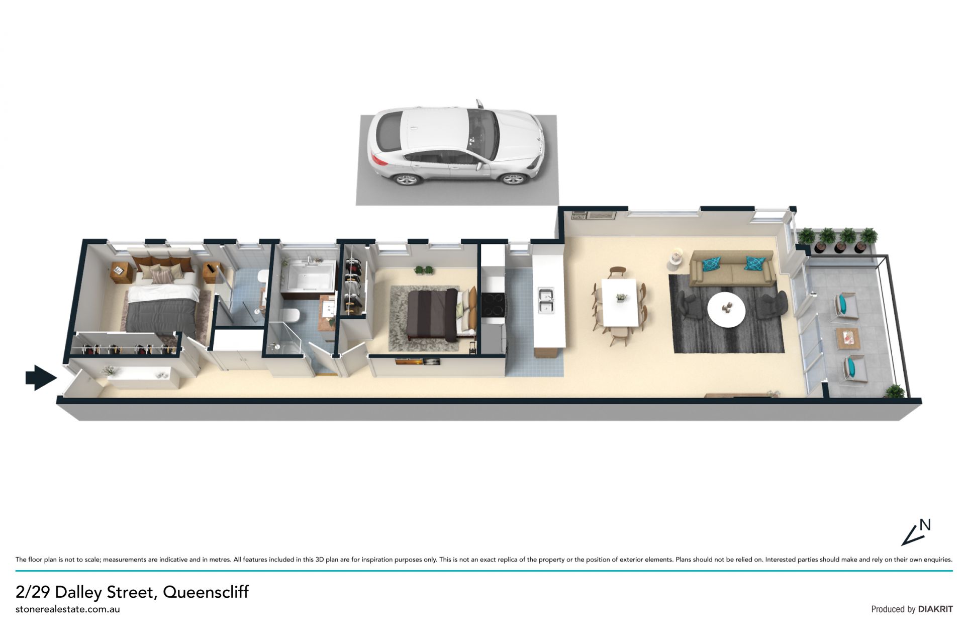 Sleek entertainer or downsizer in a prime location