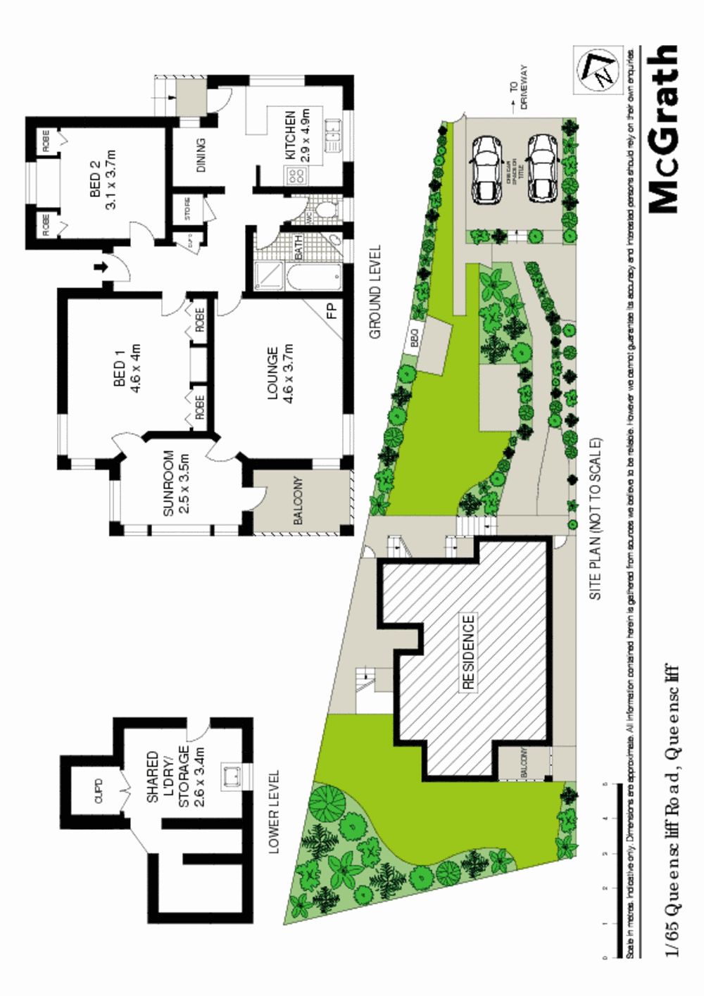 Lower garden duplex just metres from beaches