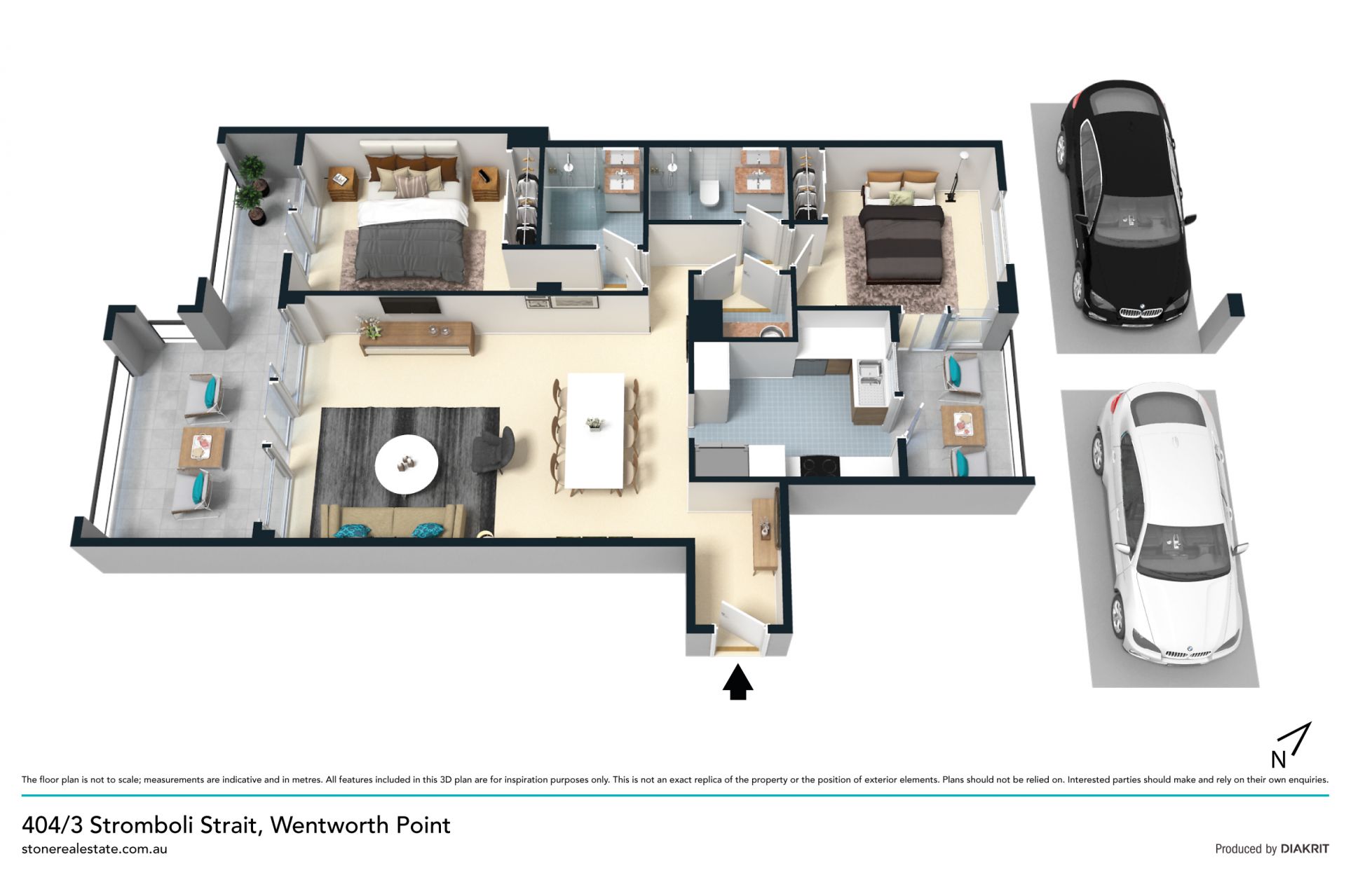 Oversized security apartment of space and light