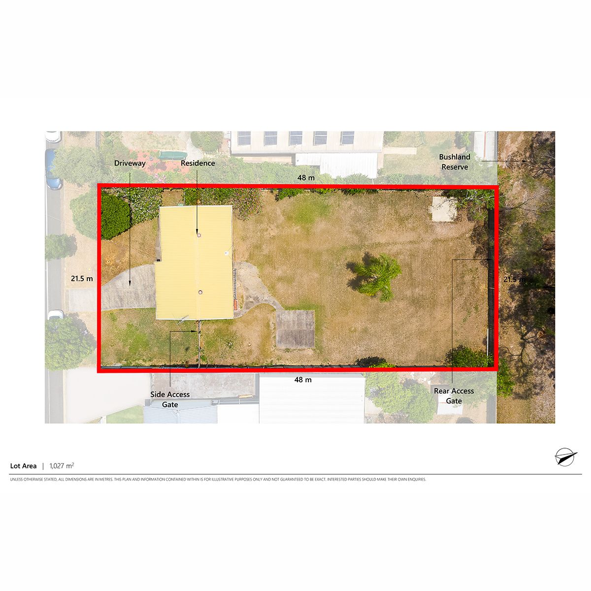 QUARTER ACRE BLOCK  -  SIDE ACCESS -  STORAGE UNDER