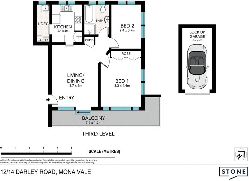 Sunlit pad with ocean views 300m from the beach