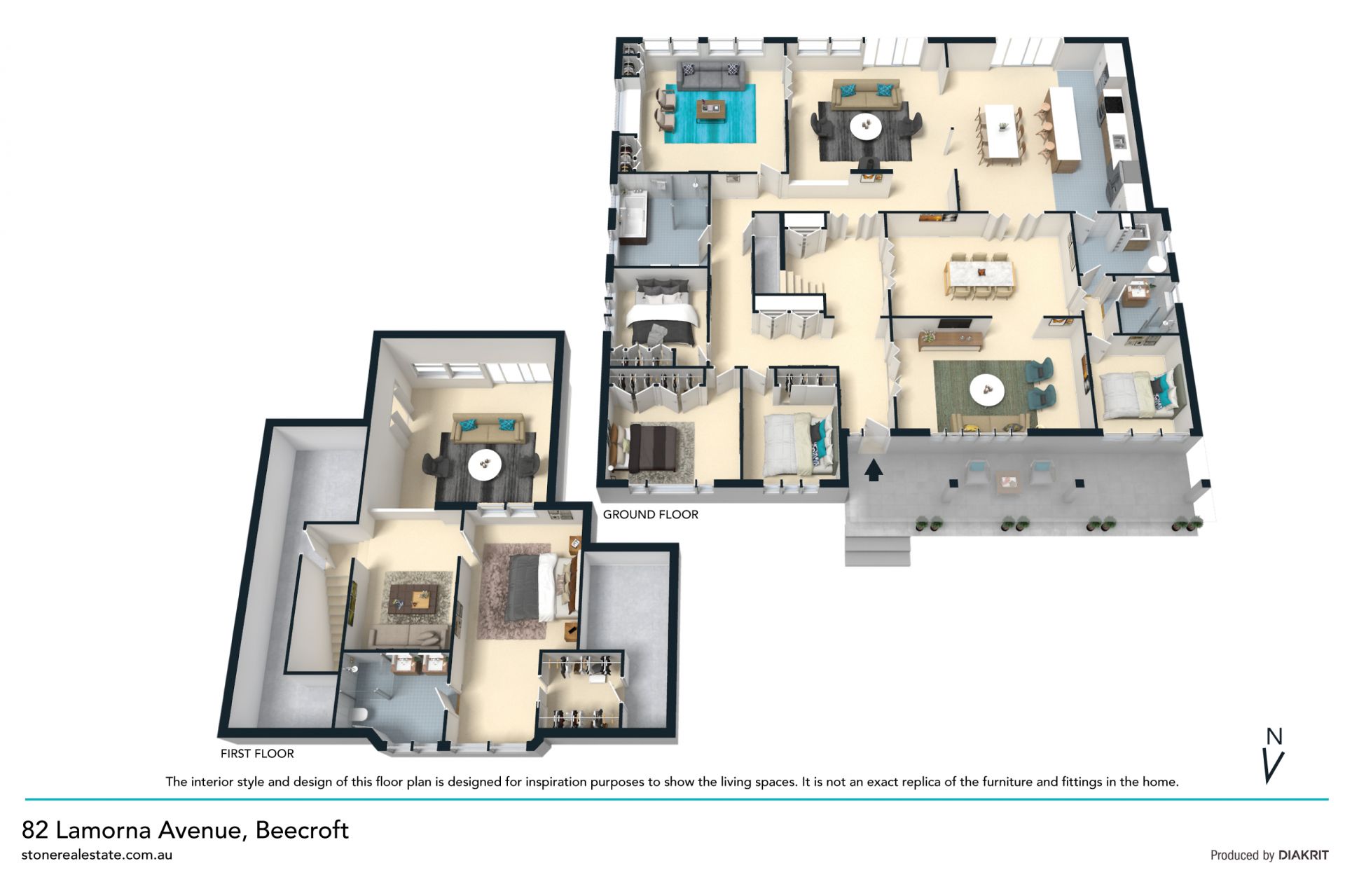 North facing home on 1,195sqm of level land