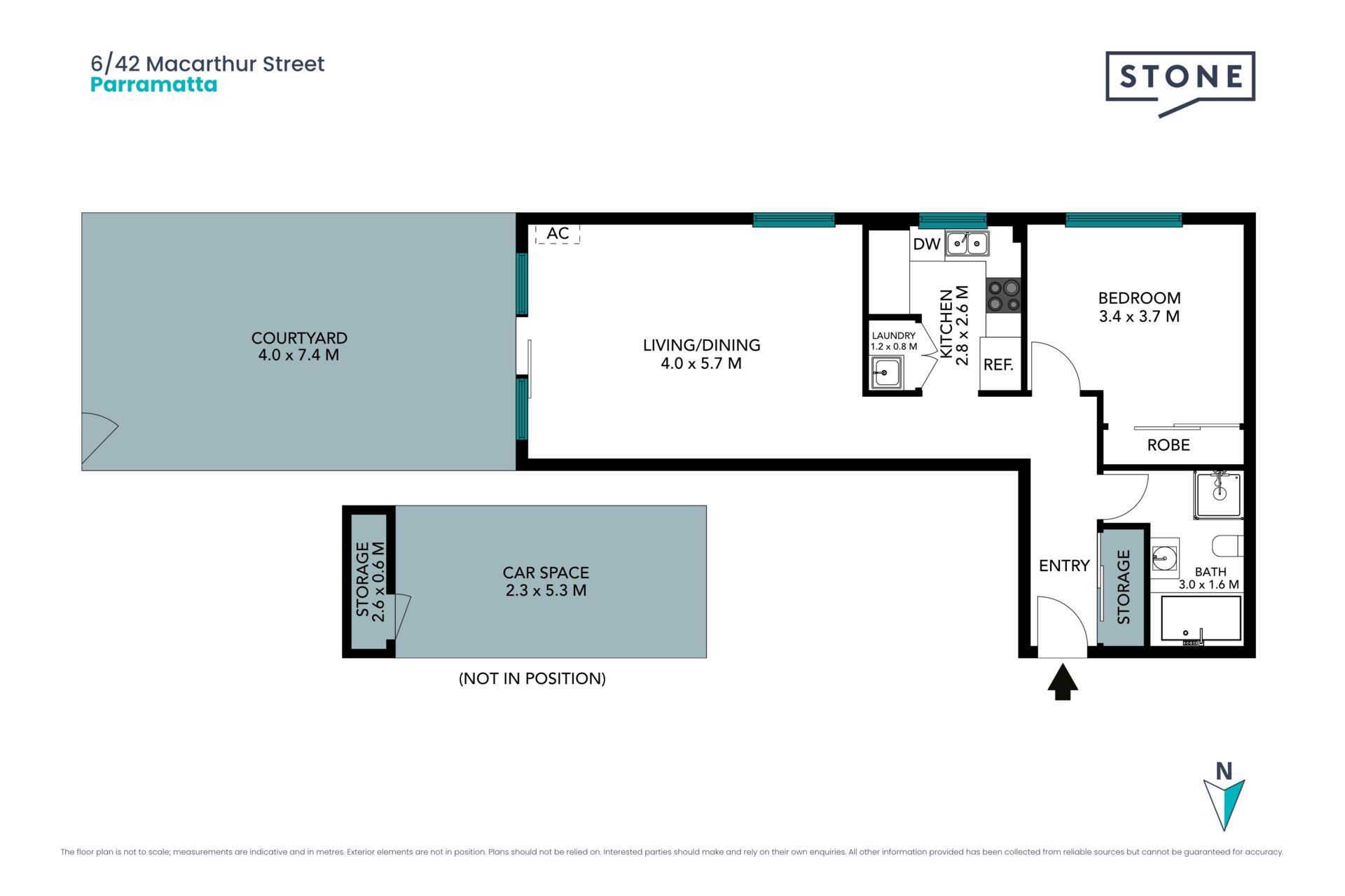 Private Courtyard Groundfloor Apartment with Separate Access in a Prime Location