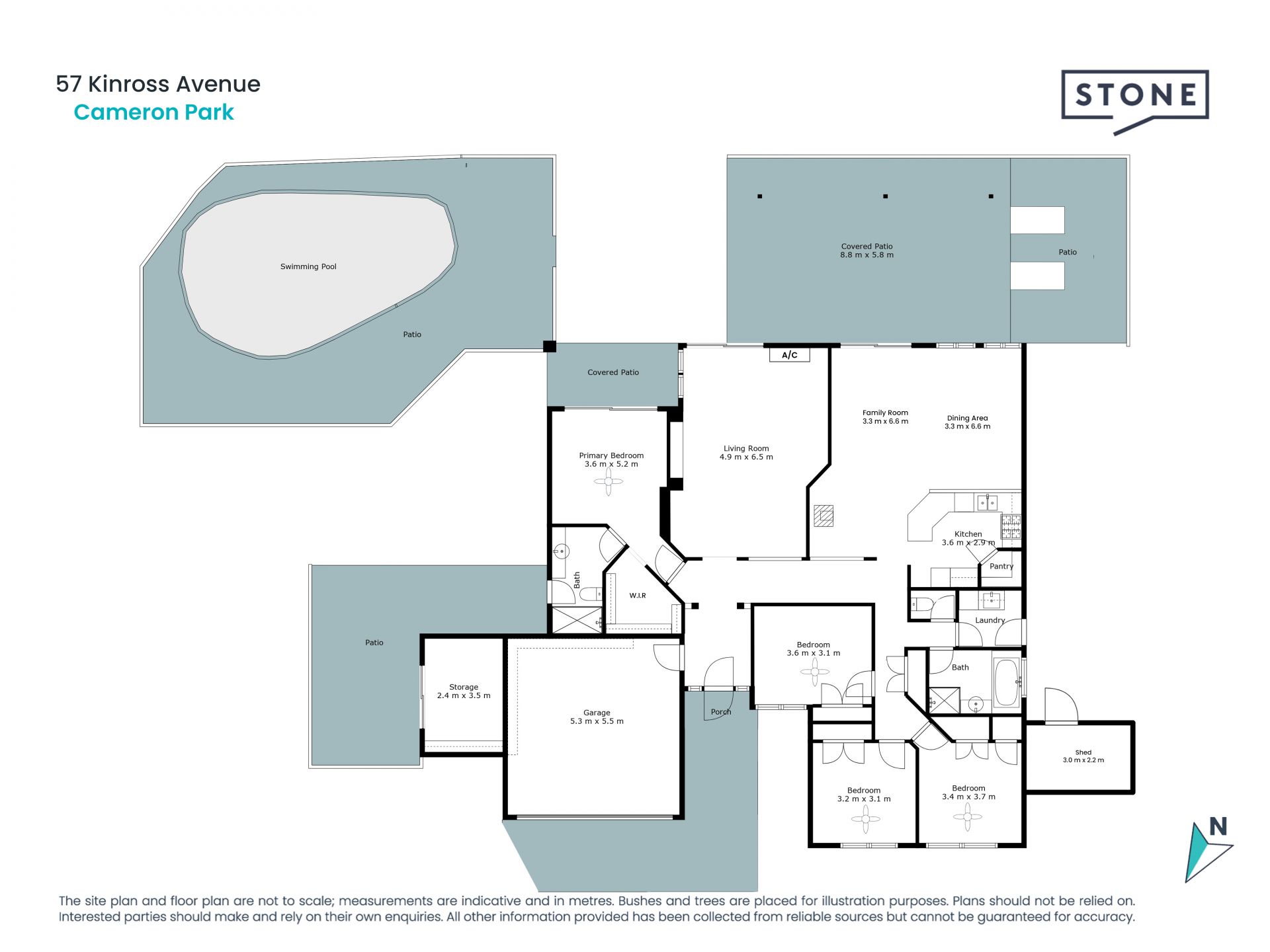 Family size space with pool & proximity to recreation