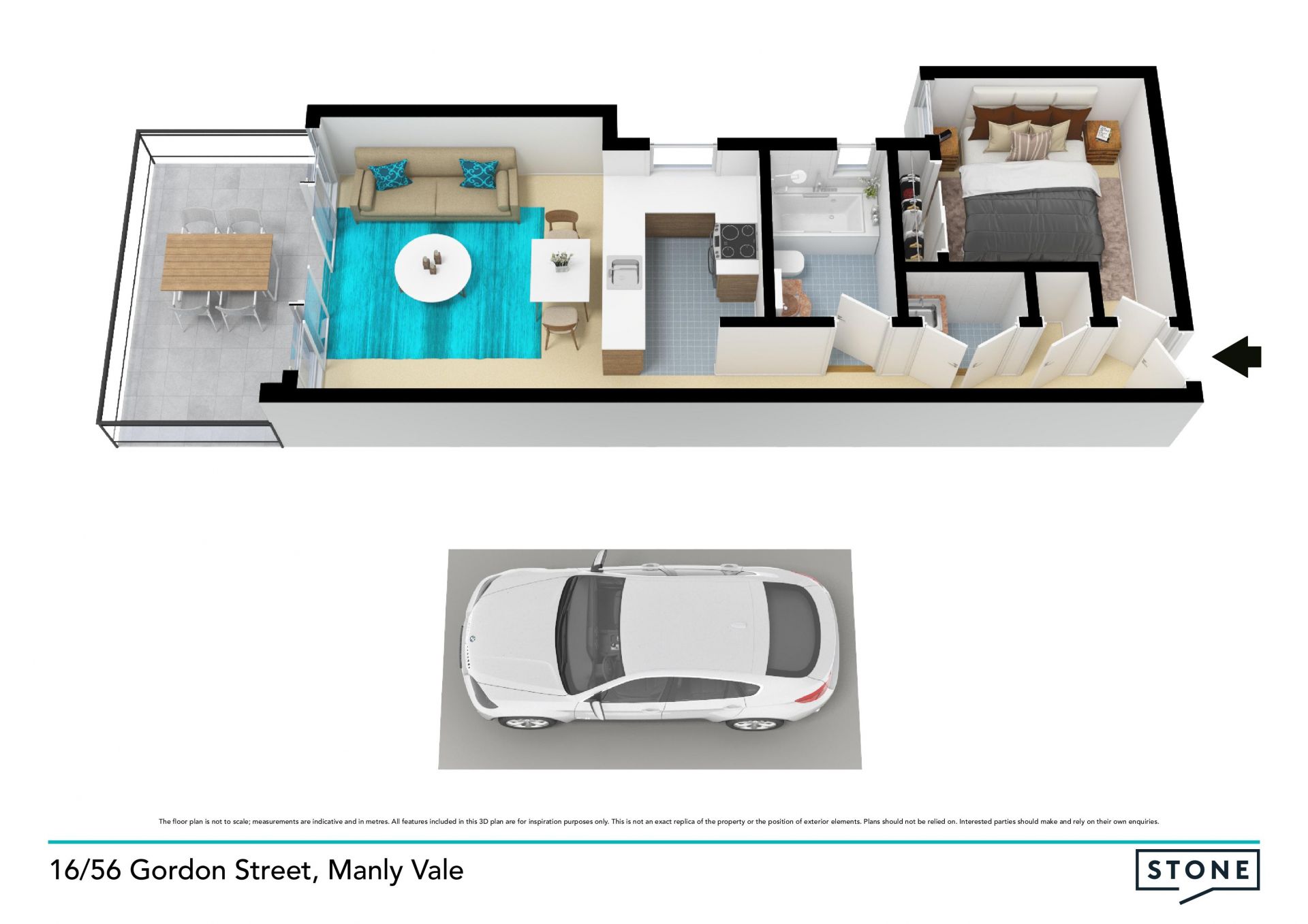 North facing contemporary apartment