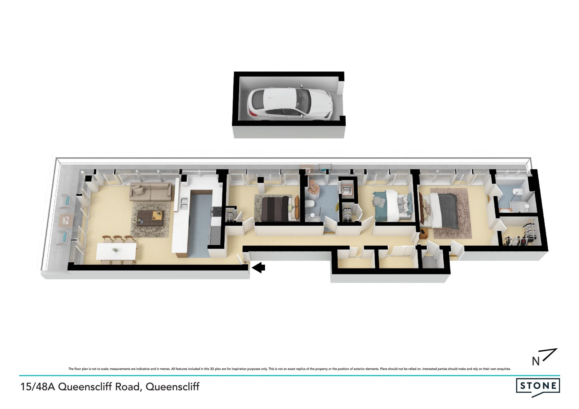 Penthouse-like absolute beachfront trophy apartment