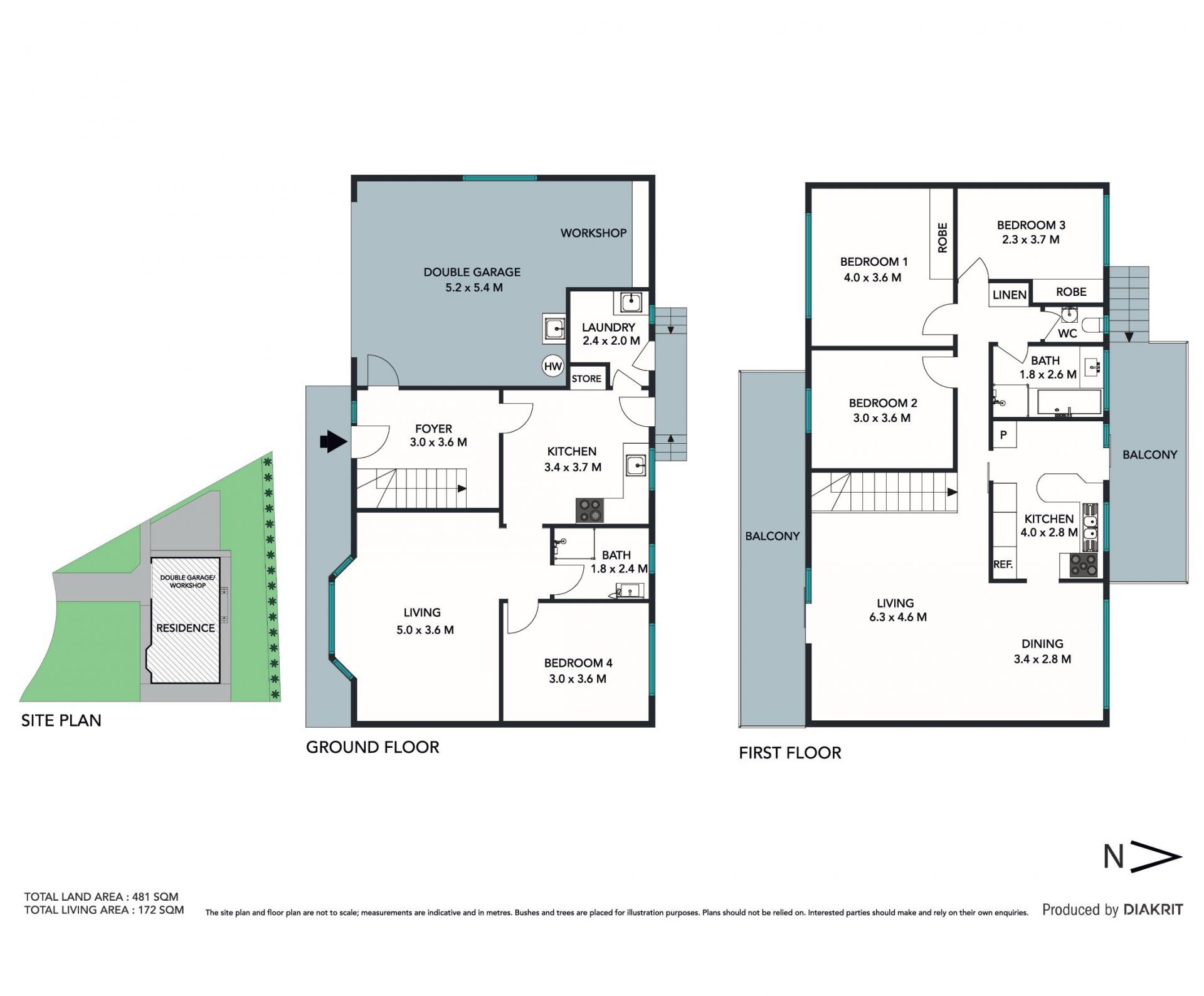 Neat 4-bedroom home with headland views