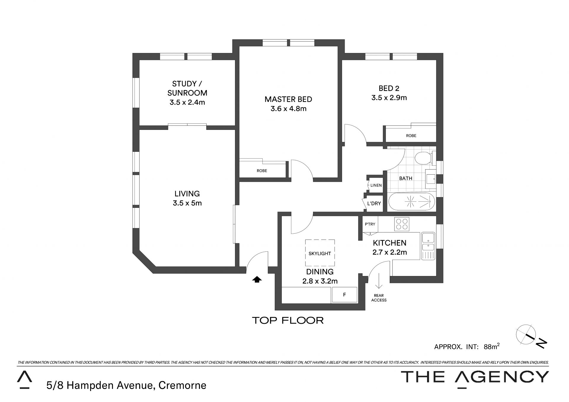 Chic semi style apartment in tightly-held boutique block