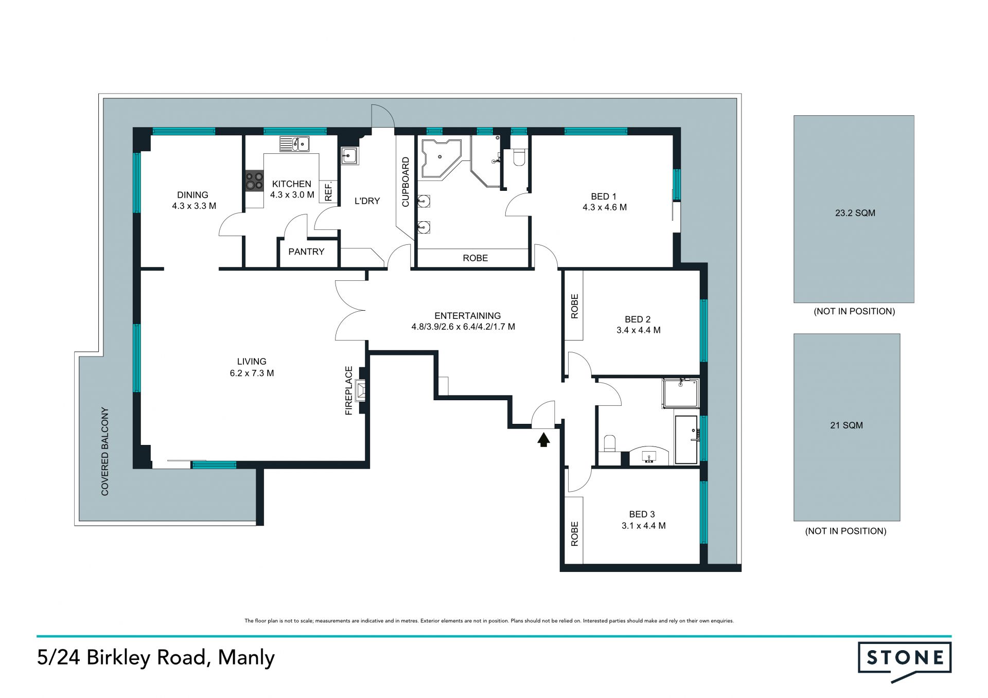 Stunning apartment with generous proportions