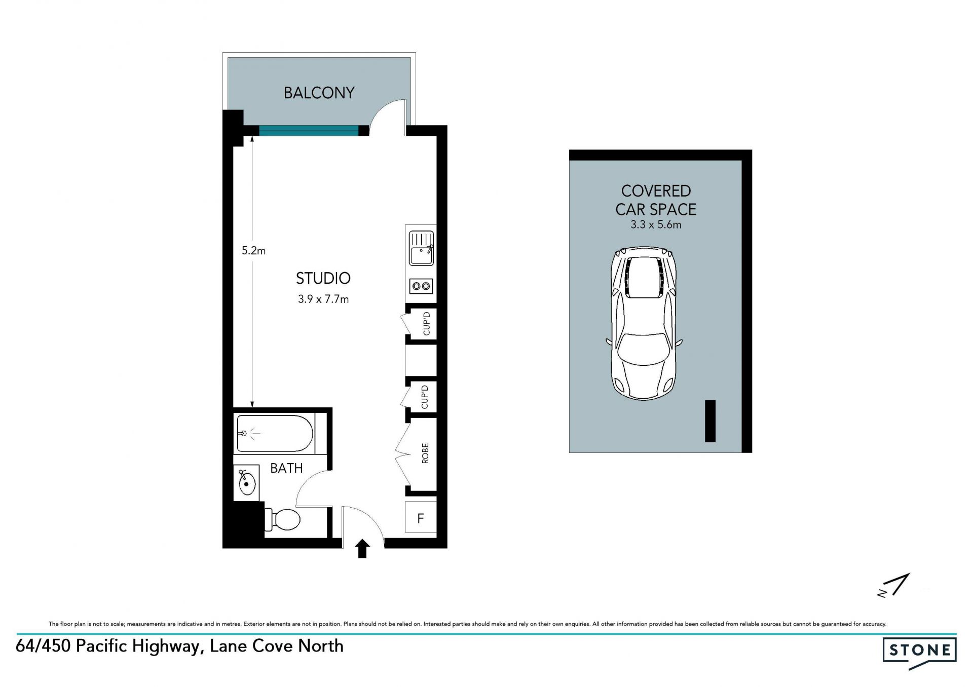 Sunny studio apartment offers resort-style living