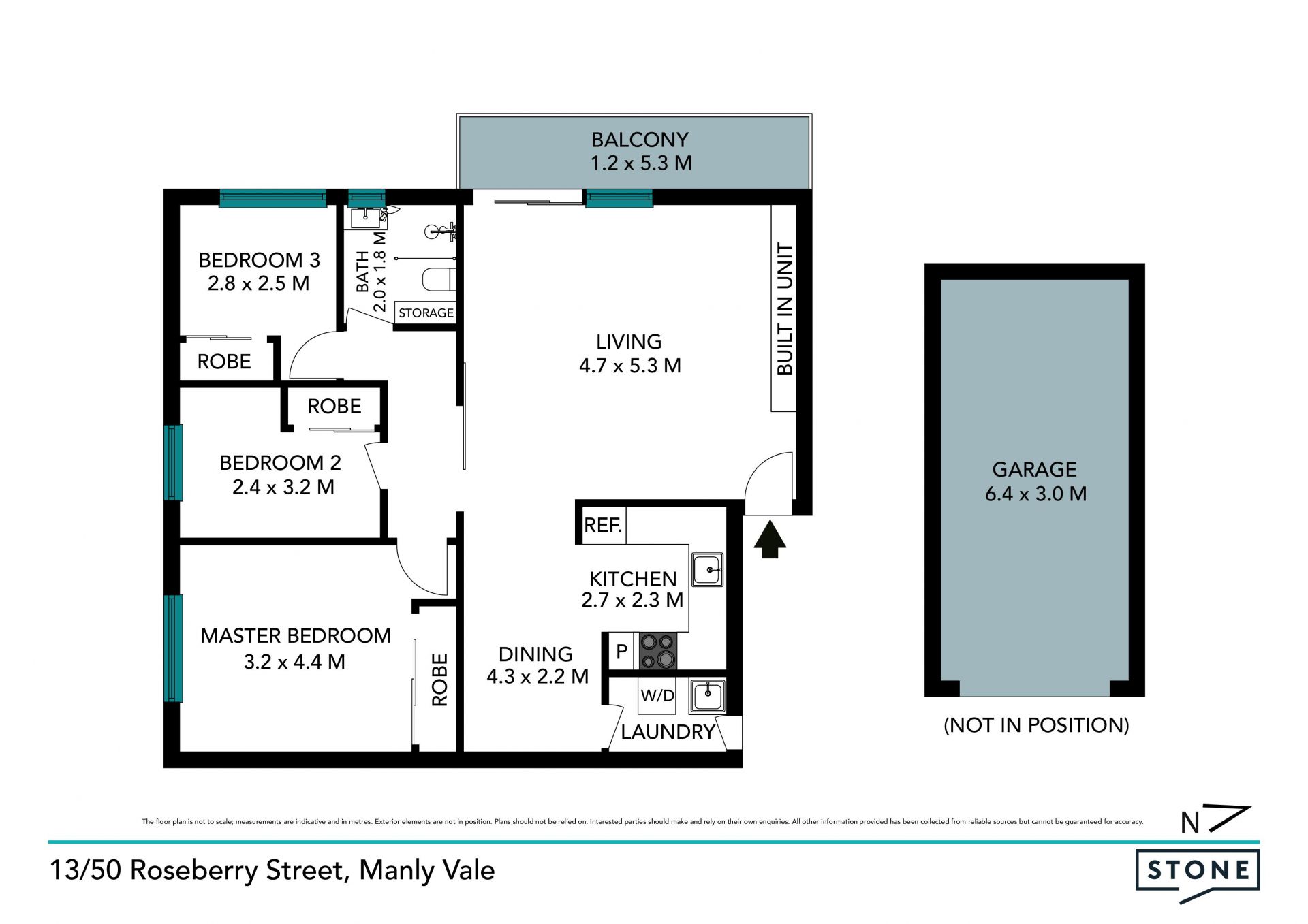 Bright, spacious and centrally located