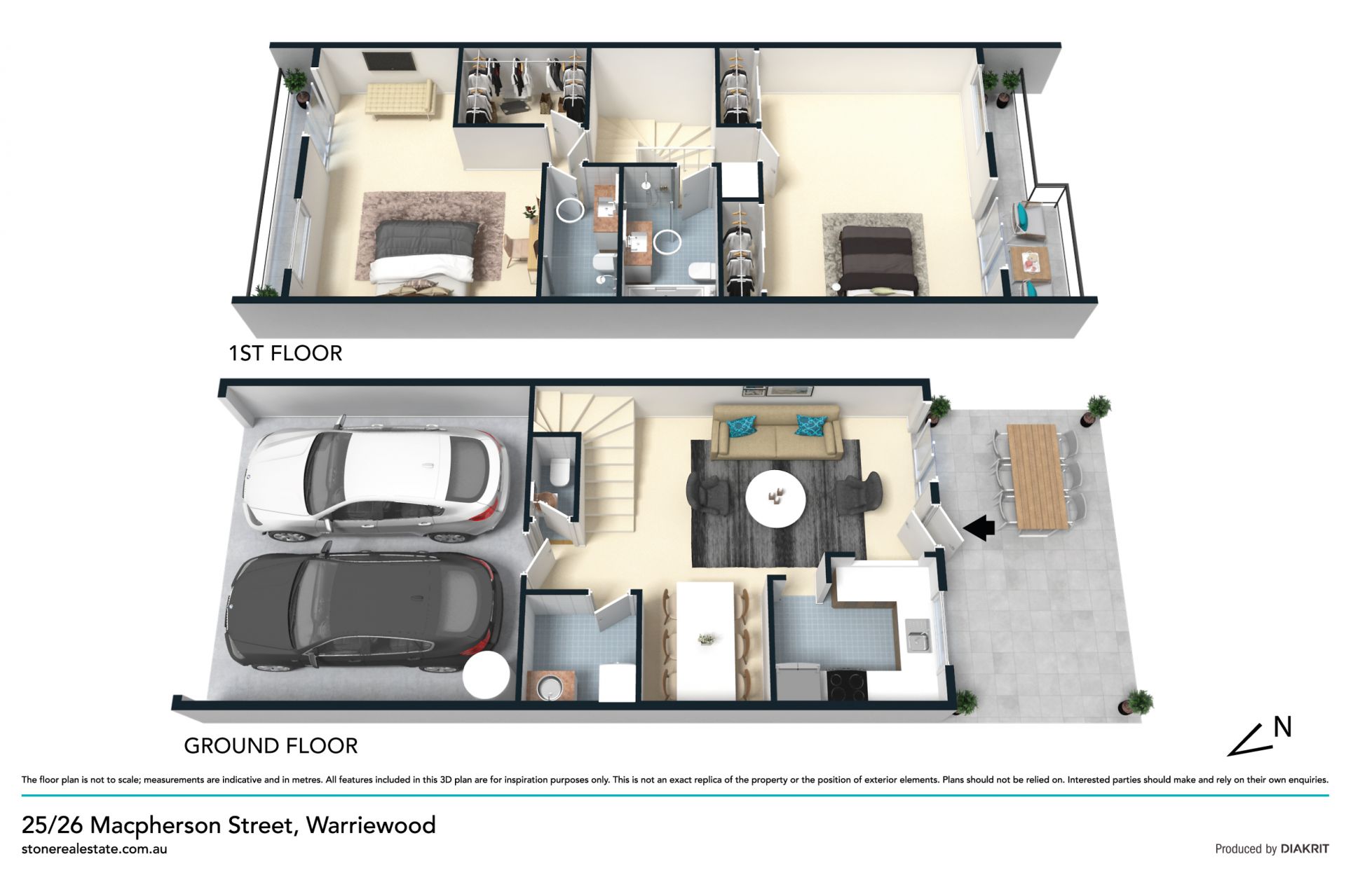 North-facing townhome in quiet, convenient location