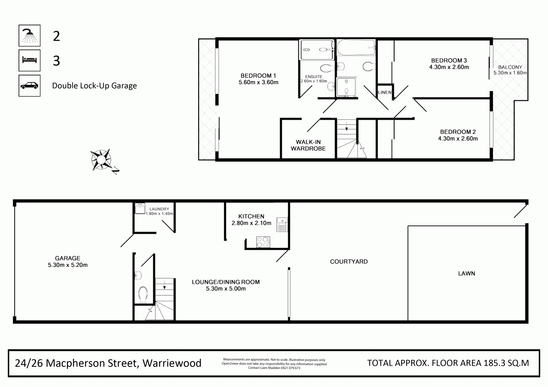 Stylish, North Facing Town Home