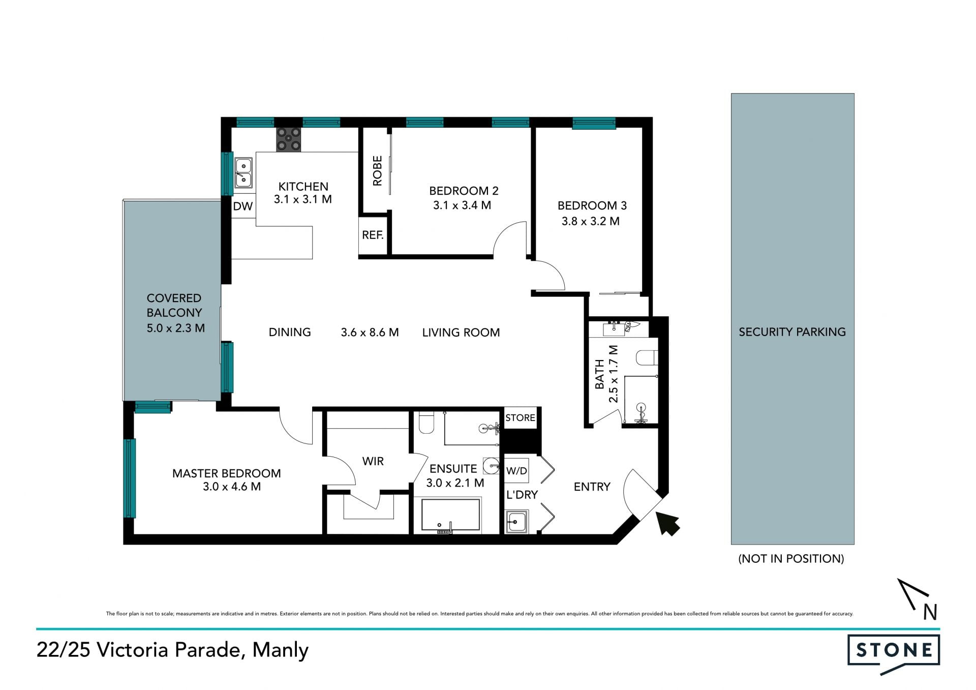 Modern apartment 100m to the beach