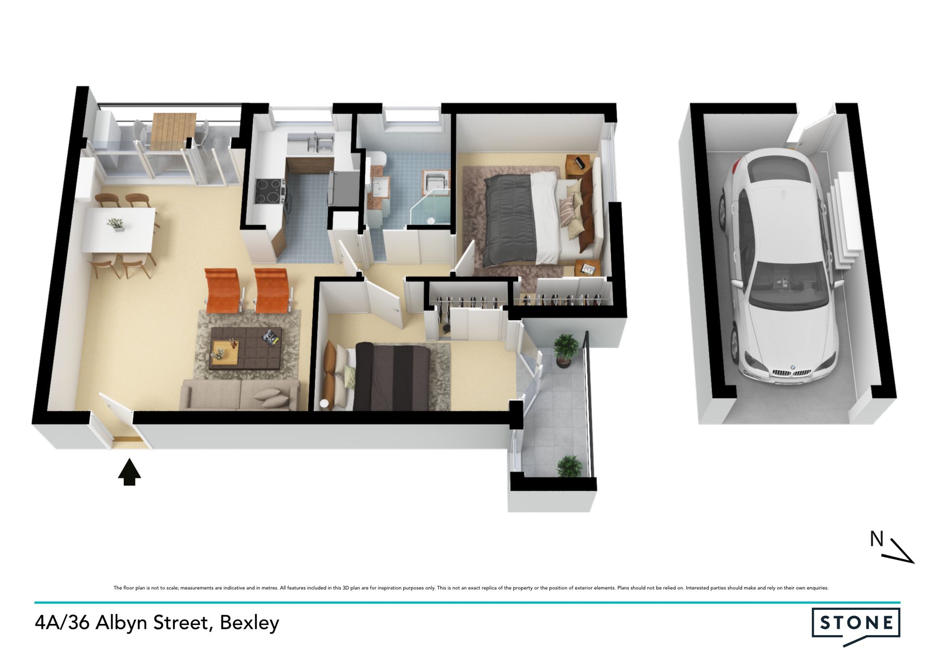 Quiet apartment living in a central location